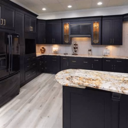 Midnight Black Shaker Nuvelle Cabinets